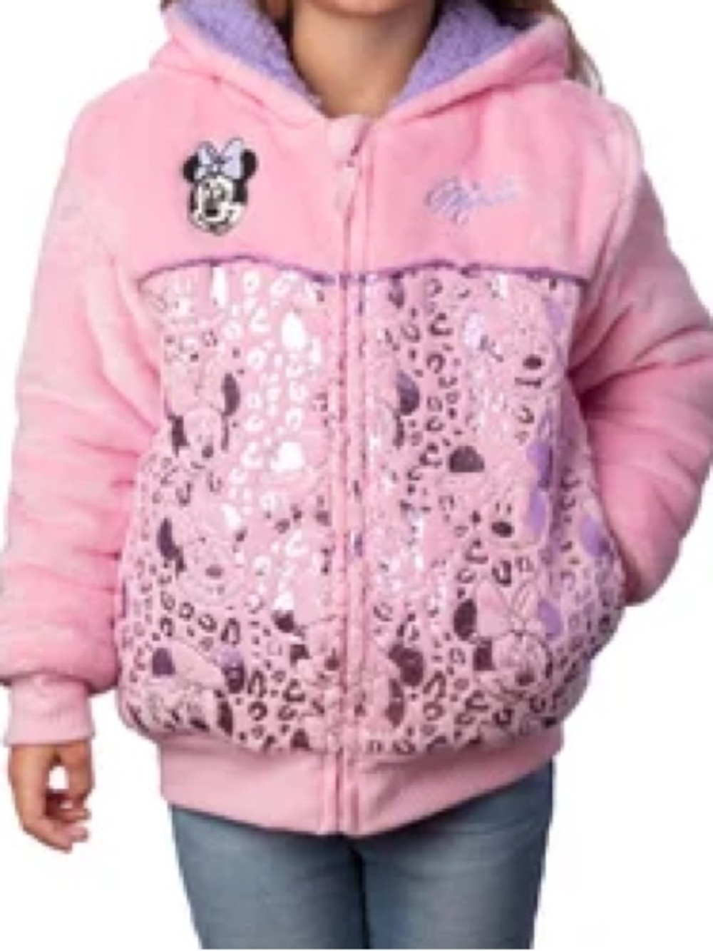 Disney Pink Minnie Mouse Hooded Jacket